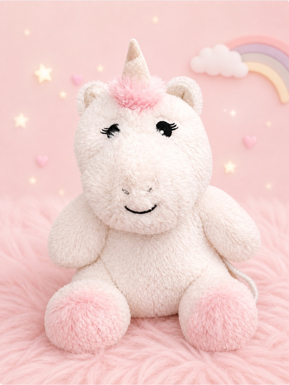 CHILDREN'S PLACE Plush Unicorn 🦄 Backpack Kids Soft Cute Magical Bag Sz One Size